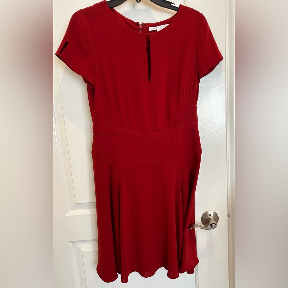 Diane Von Furstenberg Red Dress – Size 8